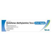 Diclofenac diethylamine Teva 23,2 mg/g gel - 50 g