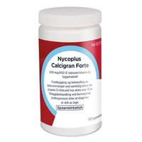 Nycoplus Calcigran Forte 500 mg/400 IE tyggetabletter - 100 stk.