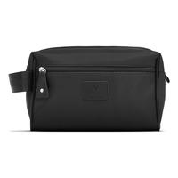 Vittorio Herre toalettmappe med 3 rom sort nylon - 1 stk.