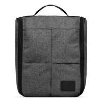 Vittorio Hang-up toalettmappe i 100% resirkulert plast, grå - 1 stk.