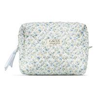 Karen Toalettveske i blå småblomstret quilt - 1 stk.
