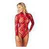 NORTIE Riga Blonde Bunnløs Bodystocking - Rød - 1 stk