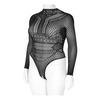 NORTIE Gry Bunnløs Bodystocking - Plus Size - 1 stk.