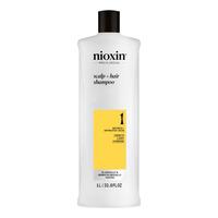 Nioxin System 1 Shampoo for Thinning Hair - 1000 ml.