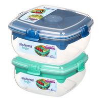Sistema Salad Max to go - 1,63 L - Lilla