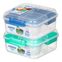 Sistema Bento Cube Lunch 1,25 L - 1 stk - Blå