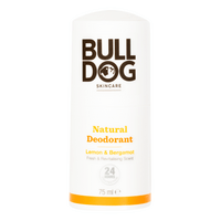 Bulldog Lemon & Bergamot Natural Deodorant - 75 ml.