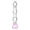 Baseks Heart Beaded Glass Dildo