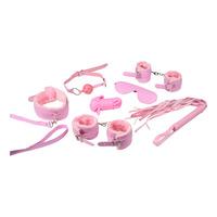 Baseks Pink Fluffy Bondagesett til Nybegynnere