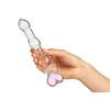 Baseks Heart Beaded Glass Dildo