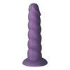 Baseks Swirly Purple Silikon Dildo 17,5 cm
