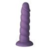 Baseks Swirly Purple Silikon Dildo 17,5 cm