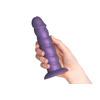 Baseks Swirly Purple Silikon Dildo 17,5 cm