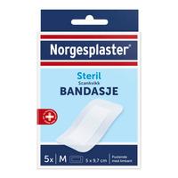 Norgesplaster Scankvikk bandasje, 5 x 9,7 cm, hvit - 5 stk.