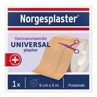 Norgesplaster Universal plaster, rull, 6 cm x 5 m - 1 stk.