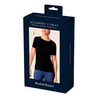 Swedish Posture T-shirt Alignment Cotton Black kvinne - S
