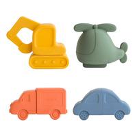 Mushie Mold Free Bath Play Set - Vehicles - 1 stk.