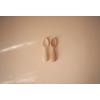 Mushie Toddler Starter Spoons Silicone - Natural/Shifting Sand - 2 stk.