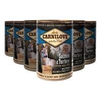 Carnilove Våtfor - laks og kalkun - 6 x 400 g.