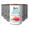 Brit Mono Protein våtfôr med tunfisk og søtpotet - 6 x 400 g.