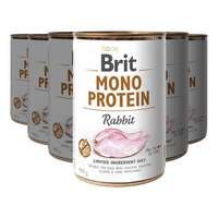 Brit Mono Protein våtfor m. kanin - 6 x 400 g.