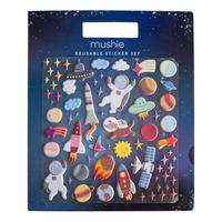 Mushie Reusable Sticker Set - Space - 1 stk.
