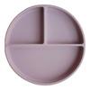Mushie Silikone Tallerken Compartmentalised Soft Lilac - 1 stk.