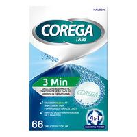 Corega Tabs 3 minutter - 66 stk