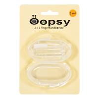 Oopsy 2i1 Fingertannbørste - 1 stk.