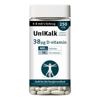 Unikalk 38 µg D-vitamin - 250 tabl.