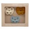 Hevea sut, Trial Trio-Pack, Newborn 0+ mnd, Natural, Milky White & Baby Blue - 3 stk.