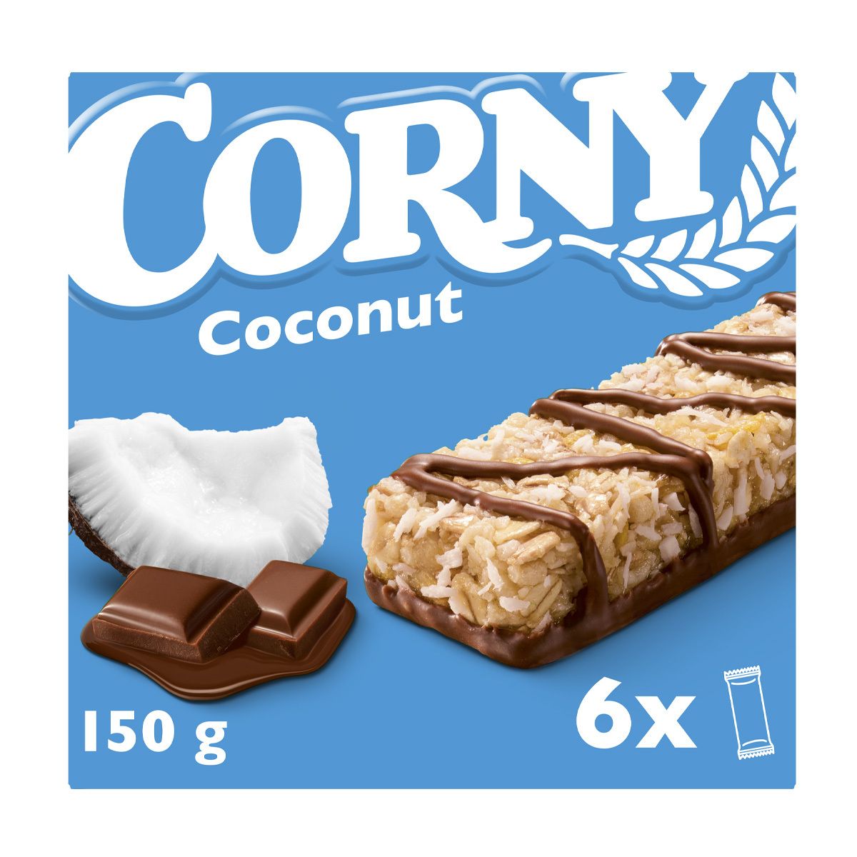 Kjøpe Corny Coconut - 6 x 25 g billig hos Med24.no