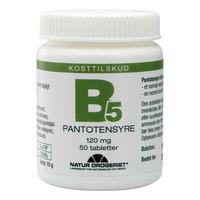 Natur-Drogeriet Pantotensyre 120 mg - 50 tabl.