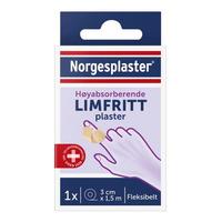 Norgesplaster Limfritt Plaster, 3 cm x 1,5 m - 1 stk.