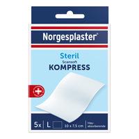 Norgesplaster Scansoft kompress, 10 x 7,5 cm - 5 stk.