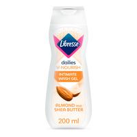 Libresse Wash Gel Almond og Shea Butter - 200 ml.