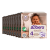 Libero Touch 4 åpen bleie - 8 x 24 stk.