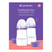 Lansinoh NaturalWave Tåteflaske 2 stk - 240 ml
