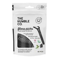 Dental Floss Grip Picks fra The Humble Co., kull – 50 stk.