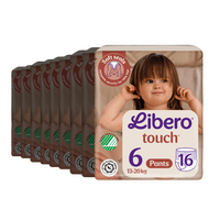 Libero Touch 6 Buksebleie - 8 x 16 stk.