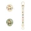 BIBS x Moomin Pacifier & Clip Gift Set - Ivory/Sage - 1 sett