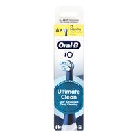 Oral-B iO Ultimate Clean Børstehoder Svart - 4 stk.