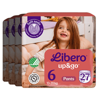 Libero Up&Go 6 Buksebleie - 4 x 27 stk.