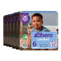 Libero Comfort 6 Åpen Bleie - 6 x 32 stk.