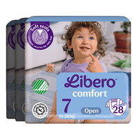 Libero Comfort 7 Åpen Bleie - 3 x 28 stk.
