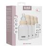 BIBS Babyflaske rund silikon 150 ml elfenben - 4 stk.