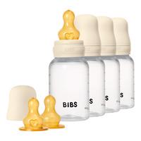 BIBS Baby Bottle Round Latex 150 ml Ivory - 4 stk.