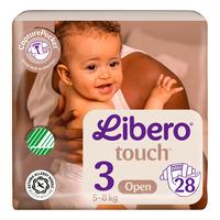 Libero Touch 3 Åpen Bleie 5-8 kg. - 28 stk.