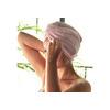 Parsa Beauty Microfiber Hårturban Grå & Rosa - 2 stk.