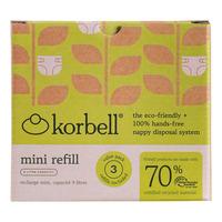Korbell Refill til Mini Bleiebøtte - 3 pakning